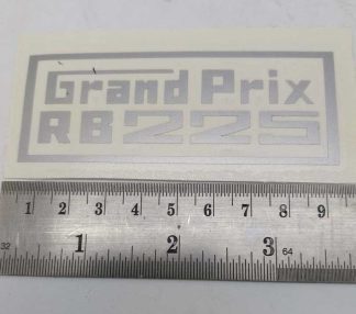 GRAND PRIX RB225 STYLE 5 RB22 SILVER STICKER GRAPHIC LARGE