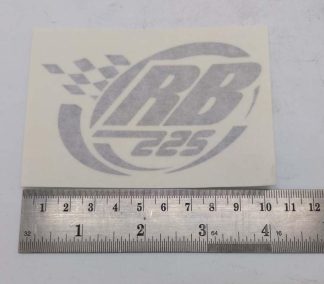 RB 225 STICKER SILVER MEDIUM GRAPHIC RB22