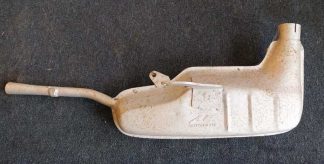 42MM CLUBMAN EXHAUST SILVER (LIGHT SCRATCHES/SURFACE RUST) INCLUDES UBEND/GASKET/CLAMP