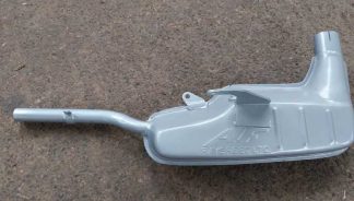 48MM CLUBMAN EXHAUST 225CC - (LIGHT SCRATCHES/SURFACE RUST) INCLUDES UBEND/GASKET/CLAMP