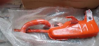 48MM CLUBMAN EXHAUST 225CC - 250CC ORANGE WITH UBEND (LIGHT SURFACE CORROSION/SCRATCHES)