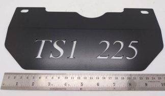 SPLASH PLATE STAINLESS TS1 BLACK POWDER COATED
