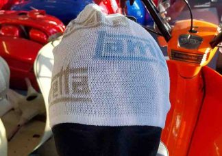 LAMBRETTA BEANIE UNISEX 631 WHITE ONE SIZE 50%COTTON/50%ACRYLIC
