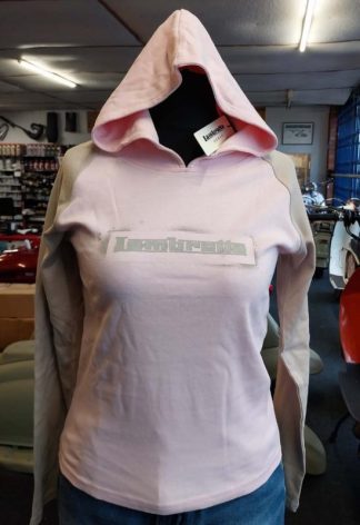 LAMBRETTA LADIES HOODIE 6919 PINK 100% COTTON SIZE 14