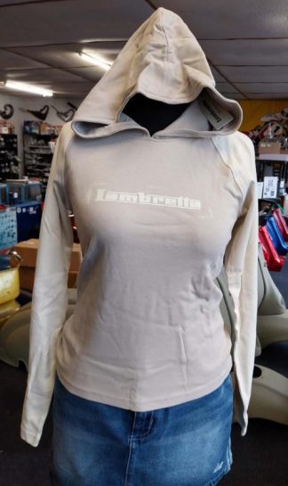 LAMBRETTA LADIES HOODIE 6919 OATMEAL 100%COTTON SIZE 12