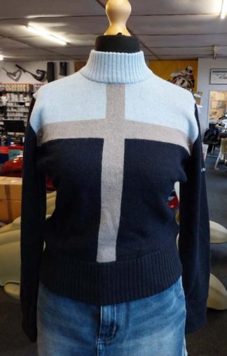 LAMBRETTA LADIES JUMPER NAVY 6830 50%LAMBSWOOL/50%COTTON STIPULATE SIZE (10/12)