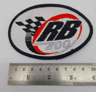 RB200 PATCH BLACK BOARDER OVAL