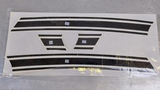 BLACK GP PANEL STRIPES LEFT AND RIGHT GRAPHIC STICKER