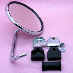 LEGSHIELD MIRROR ROUND FOR LAMBRETTA AND VESPA