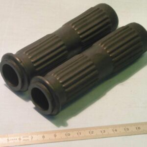 Twist Grips (Pair) Long Soft Black