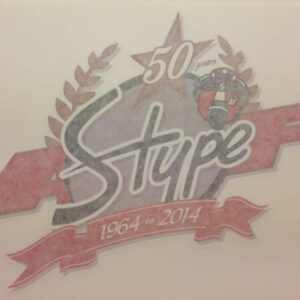 Large Graphic 'S' Type 50Th Anniversary Type 2 Sticker
