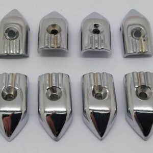 Gp Ali End Caps For Legshield Runners Chrome Set Of 8