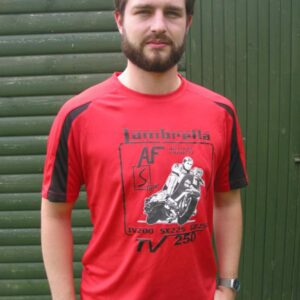 T SHIRT TV250 WITH SLEEVE STRIPE GREEN, BLACK, BLUE OR RED