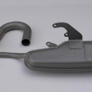 42Mm New Style Clubman Exhaust Silver (Sloping Side)