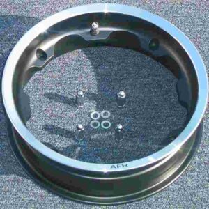 Aluminium Tubeless Wide Wheel Rim Black With Polished Edge
