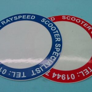 Tax Disc Holder Adhesive Af Rayspeed (Red Or Blue) Graphic
