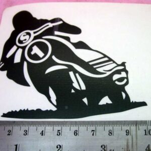 Rider Graphic Black Leaning Left (As You Look At It)