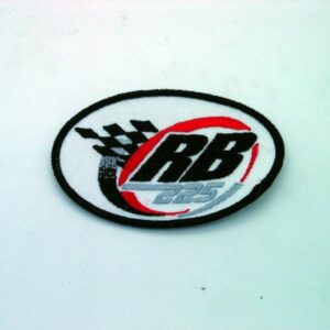RB225 PATCH BLACK BOARDER OVAL