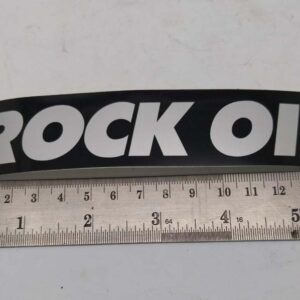Rock Oil Graphic Sticker Silver Black Approx 145Mm