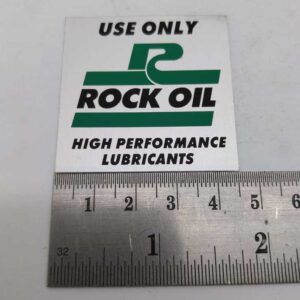 Rock Oil Graphic Sticker Green Silver Small Approx 45Mm