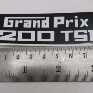 Grand Prix 200 Ts1 Black On White Graphic Sticker