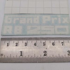 Grand Prix Rb 250 Graphic White No Border Clear Background Sticker Rb250