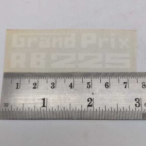 Grand Prix Rb225 Style 3 White Graphic Sticker Rb22