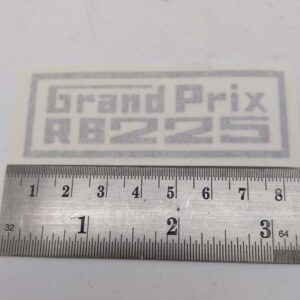 Grand Prix Rb225 Style 4 Silver Sticker Graphic Rb22 Small (Std)