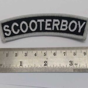 SCOOTER BOY PATCH BLACK/GOLD