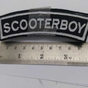 SCOOTERBOY PATCH BLACK/SILVER
