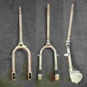 Gp Forks With Damper Mounts 200Cc (No Internals) Gunmetal Pwdercoated (Read Web Text)