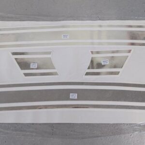 Chrome Gp Panel Stripes Left And Right Graphic Sticker