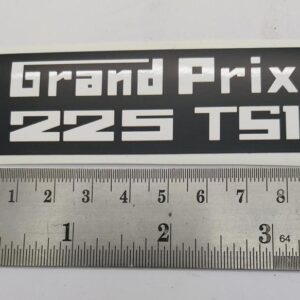 GRAND PRIX 225 TS1 GRAPHIC WHITE ON BLACK